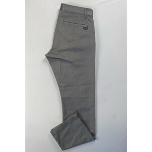 RVCA Flat Front 'The Week-End Chino' Pants. Medium Gray, Men's 30X31. EUC!